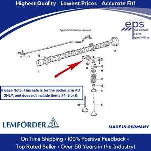 Camshaft Intake Exhaust Rocker Arms 1985-86 BMW M21 Diesel 524td 11 33 1 275 878
