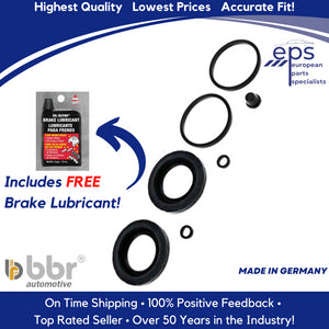 Rear Brake Caliper Seal Boot O-Ring Repair Kit Bleeder Cap Lube 1968-91 Mercedes