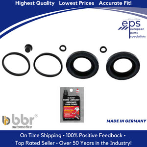 Rear Brake Caliper Seal Boot O-Ring Repair Kit Bleeder Cap Lube 1968-91 Mercedes