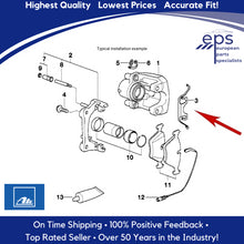 Load image into Gallery viewer, Rear Brake Pad Retaining Spring Clip 1997-03 BMW E39 5 OEM Ate 34 21 1 163 399
