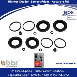 2 X Rear Brake Caliper Seal Boot O-Ring Bleeder Cap Lube Kit 1968-91 Mercedes