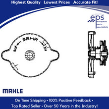 Load image into Gallery viewer, 1.0 bar 14.5 lb. Radiator Pressure Cap w/ Small Tabs OEM Mahle 1954-71 Mercedes
