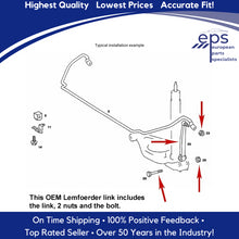 Load image into Gallery viewer, Rear Sway Bar Link with Hardware 1985-11 Mercedes 124 320 02 89 OEM Lemfoerder
