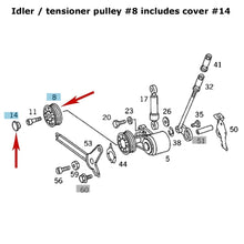 Load image into Gallery viewer, Serpentine Belt Tensioner Pulley for 1986-99 Mercedes 190 280 300 320 6 Cylinder
