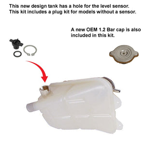 Radiator Coolant Overflow Tank Replacement Kit 1973-85 Mercedes W116 W123 W126