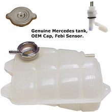 Load image into Gallery viewer, Radiator Overflow Expansion Tank Kit with Cap and Sensor 1986-91 Mercedes W126
